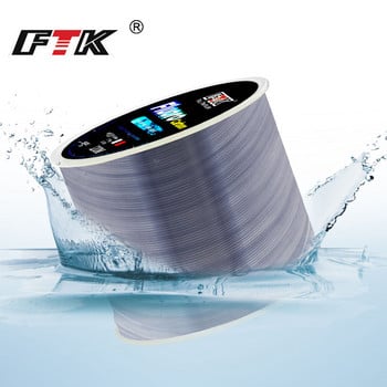 FTK 120M Fluorocarbon Coating Fishing Line Carbon Fiber Leader Line 7.15LB-45LB Fishing Lure Wire Sinking Line Japan