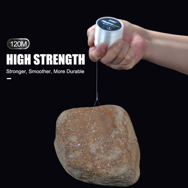 FTK 120M Fluorocarbon bevonatú horgászzsinór szénszálas vezető zsinór 7.15LB-45LB horgászcsali drót süllyesztő zsinór Japán