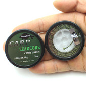 5m πλεκτό Lead Core Carp Leader Line Camo Green Mainline Leadcore for Carp Rig Chod Helicopter Rig Carp Coarse Fishing Line