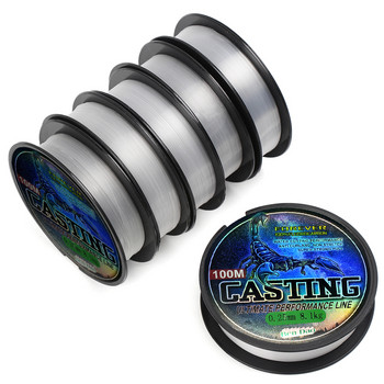 100m Super Strong Nylon Fishing Line Monofilament Fluorocarbon Coate casting lure line casting Carp Fishing Accessories 0,14mm-0,70mm