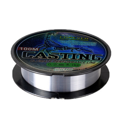 100m Super Strong Nylon Fishing Line Monofilament Fluorocarbon Coate casting lure line casting Carp Fishing Accessories 0,14mm-0,70mm