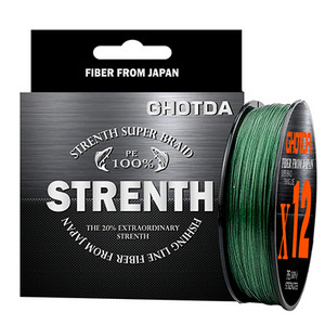 Japan Fabric Fishing Line 100M 12 Strands Braided Fishing Line Multifilament PE Line for Carp Fishing Wire 0.6-8.0#