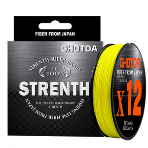 Japan Fabric Fishing Line 100M 12 Strands Braided Fishing Line Multifilament PE Line for Carp Fishing Wire 0.6-8.0#