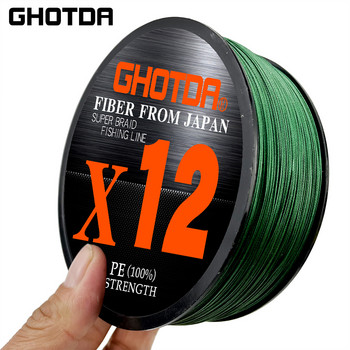 Japan Fabric Fishing Line 100M 12 Strands Braided Fishing Line Multifilament PE Line for Carp Fishing Wire 0.6-8.0#