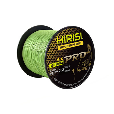 Hirisi Carp Fishing Line 4 Strands 300M Braided PE Line 15-70LB Multifilament Fishing Line Smooth