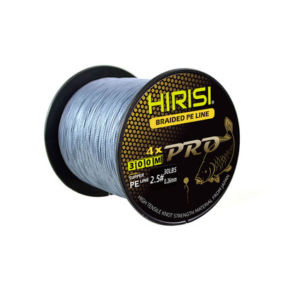 Hirisi Carp Fishing Line 4 Strands 300M Braided PE Line 15-70LB Multifilament Fishing Line Smooth