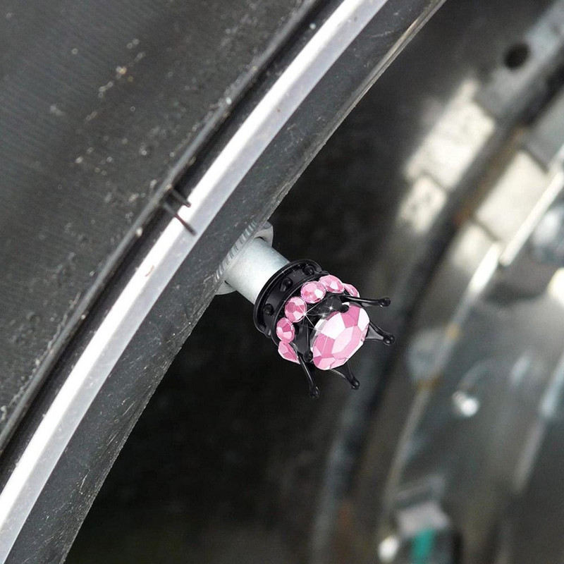 4db Lovagláskorona Gyémánt Kerékpár Motorkerékpár Abroncs Tartozékok Szelepszár sapka porálló burkolat Védőburkolat