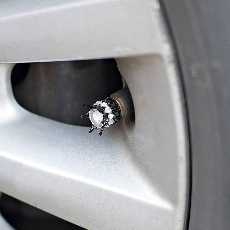 4db Lovagláskorona Gyémánt Kerékpár Motorkerékpár Abroncs Tartozékok Szelepszár sapka porálló burkolat Védőburkolat