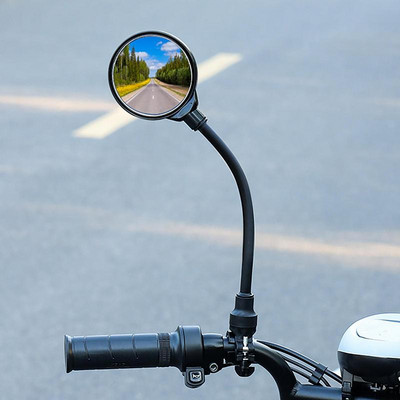 Oglinda retrovizoare universală pentru bicicletă, reglabilă cu rotire cu unghi larg, ghidon pentru ciclism, oglinzi retrovizoare pentru accesorii pentru bicicletă de drum
