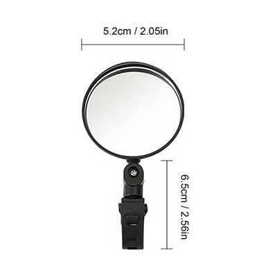 Universalus dviračio galinio vaizdo veidrodėlis, reguliuojamas pasukamas platus kampas dviračių vairo galinio vaizdo veidrodžiai plento dviračių priedams