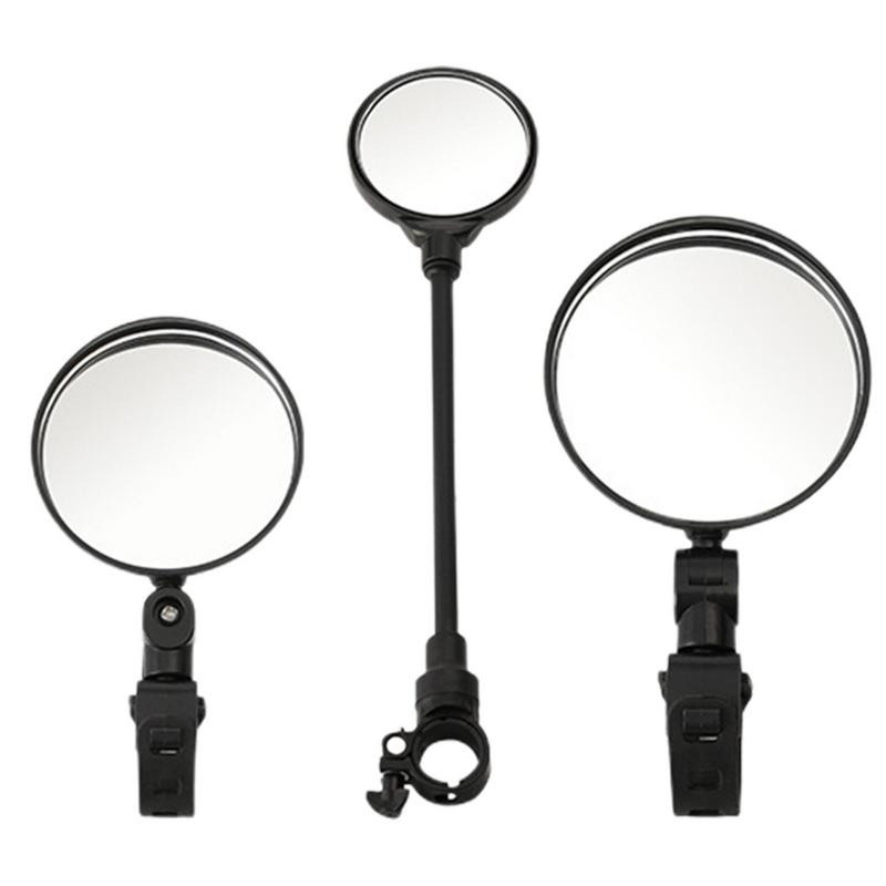 Universalus dviračio galinio vaizdo veidrodėlis, reguliuojamas pasukamas platus kampas dviračių vairo galinio vaizdo veidrodžiai plento dviračių priedams
