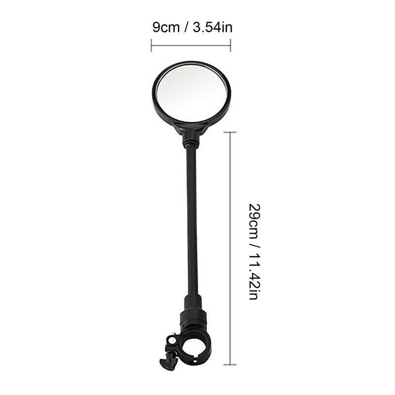 Universalus dviračio galinio vaizdo veidrodėlis, reguliuojamas pasukamas platus kampas dviračių vairo galinio vaizdo veidrodžiai plento dviračių priedams