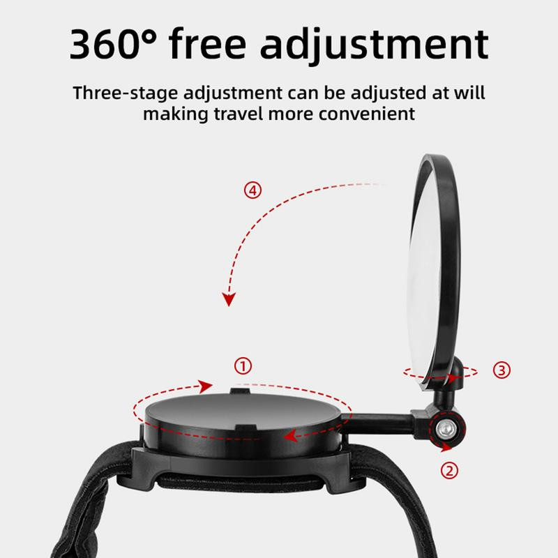 360 fokban állítható kerékpáros visszapillantó tükör csuklópánt visszapillantó tükör kar kopás állítható kormányrúd biztonsági kerékpártükör