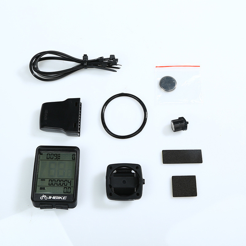 INBIKE 2,1 hüvelykes kerékpáros vezeték nélküli számítógép esőálló többfunkciós kerékpáros kilométerszámláló kerékpáros sebességmérő stopperóra háttérvilágítás