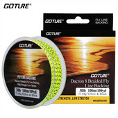 Goture 100M/109Yrd Fly Fishing Backing Line 20lb/30lb 8 Strands Braided Fishing Line for Fly Fishing