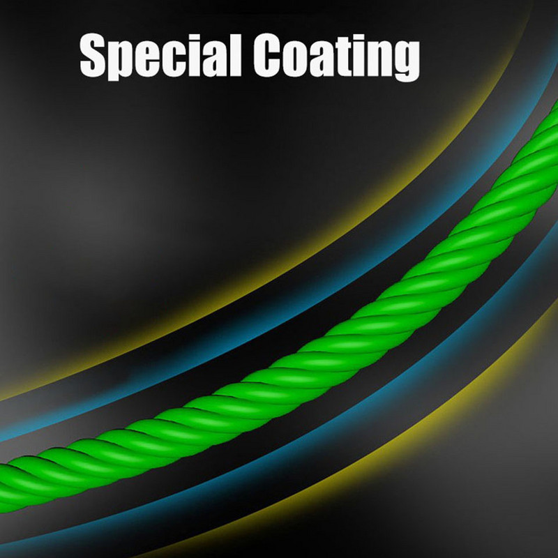 300M 500M többszálas horgászzsinór, nagy sűrűségű szőtt korróziógátló horgászzsinór Speciális szerszámok szabadtéri horgászathoz