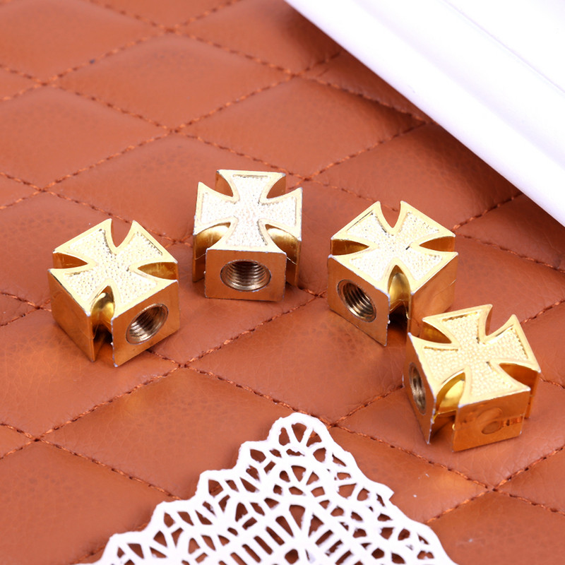 4db autógumi kerékszelep sapkák univerzális gumiabroncs szelepsapkák védőburkolat kereszt stílusú porálló autós teherautó motorkerékpárhoz