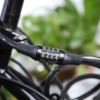 Κωδικός κλειδαριάς ποδηλάτου Κλειδαριές κλειδαριές ποδηλάτου Συνδυασμός κωδικού πρόσβασης ασφαλείας Ατσάλινο σύρμα Αξεσουάρ ποδηλάτου hot Drop Αποστολή