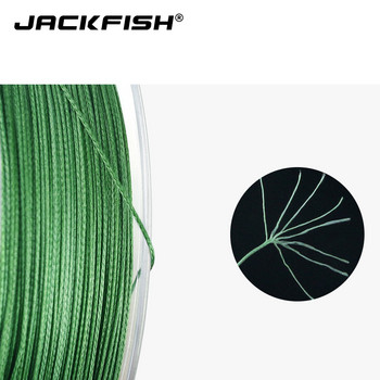 JACKFISH 100m 8 нишки PE плетена въдица 10-80LB многонишкови въдица за риболовни принадлежности за шаран риболов в солена вода