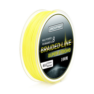 JACKFISH 100m 8 Strand PE Braided Fishing Line 10-80LB Multifilament Fishing Lines for Carp Fishing Tackle Ψάρεμα θαλασσινού νερού