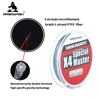 Angryfish 4x 114M Super Smooth Strong Braided Sink Line PE Material Multifilament Carp Fishingline