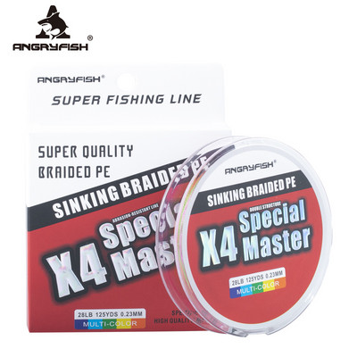 Angryfish 4x 114M Super Smooth Strong Braided Sink Line PE Material Multifilament Carp Fishingline