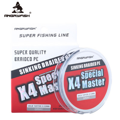 Angryfish 4x 114M Super Smooth Strong Braided Sink Line PE Material Multifilament Carp Fishingline
