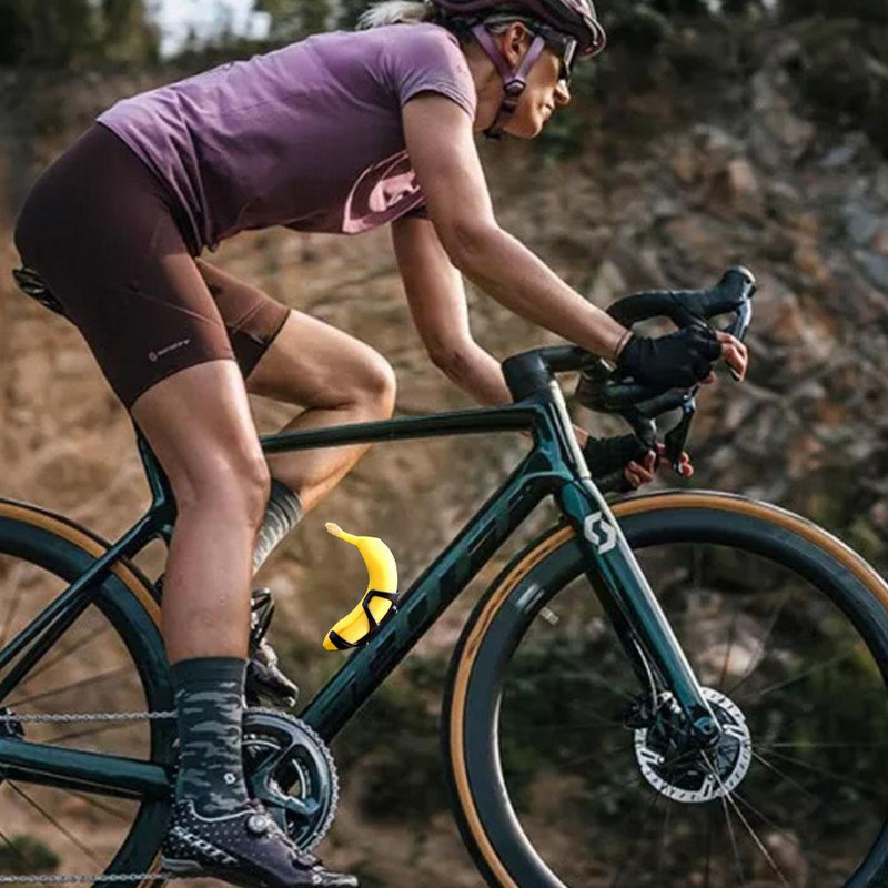 Kerékpár banán pohártartó MTB országúti kerékpár palacktartó ketrecek kerékpár motoros palack állvány kerékpáros kerékpár tartozékokhoz fekete A5D3