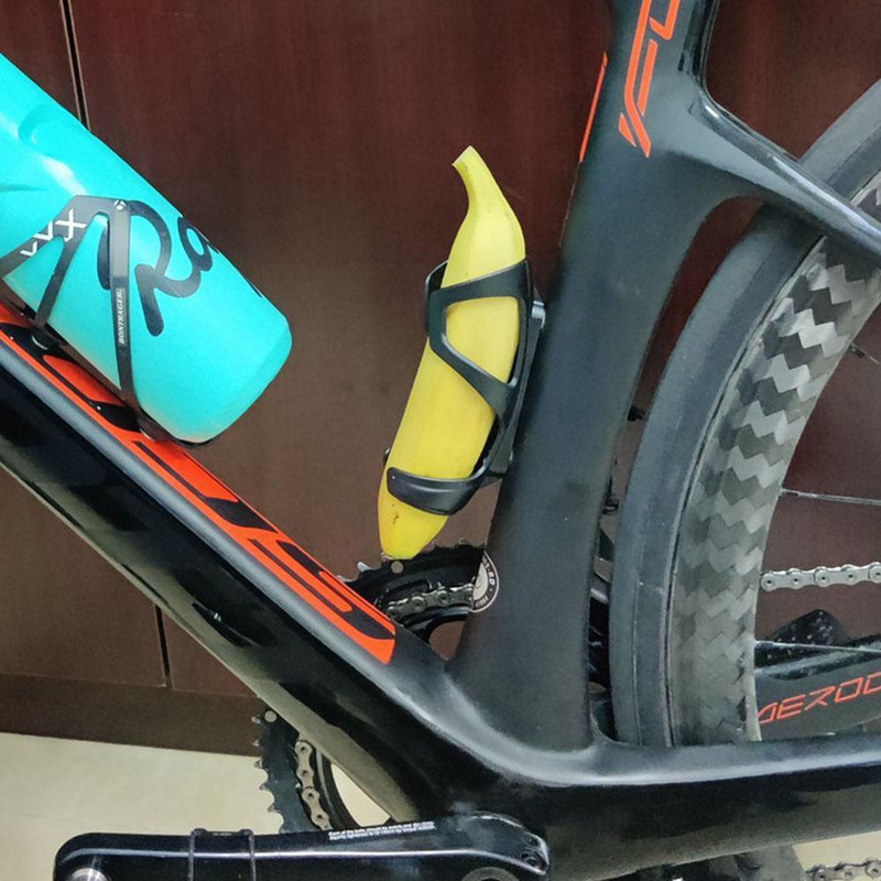 Kerékpár banán pohártartó MTB országúti kerékpár palacktartó ketrecek kerékpár motoros palack állvány kerékpáros kerékpár tartozékokhoz fekete A5D3