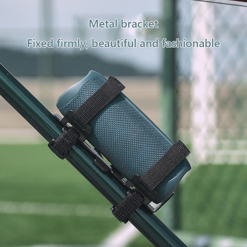 Hordozható kerékpáros hangszóró állványtartó a JBL Charge 5/JBL Flip 5 csúszásgátló hangdobozhoz, hevederes vízpohártartó 6,6-10 cm-hez