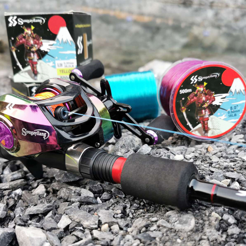 Sougayilang 500M nylon horgászzsinór japán anyagból, erős monofil zsinór sügér és pontyhorgász tartozékokhoz