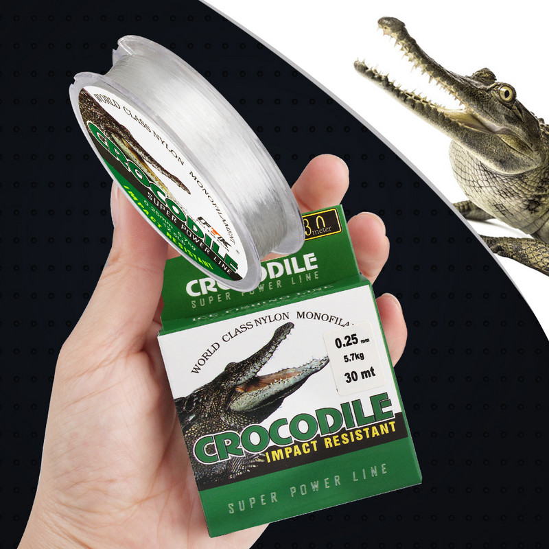 FTK 30M jéghorgász zsinór 0,08 mm-0,25 mm 2,9-12,5 LB nylon horgászdrótok Witer horgászzsinór pontyhorgász-kiegészítők