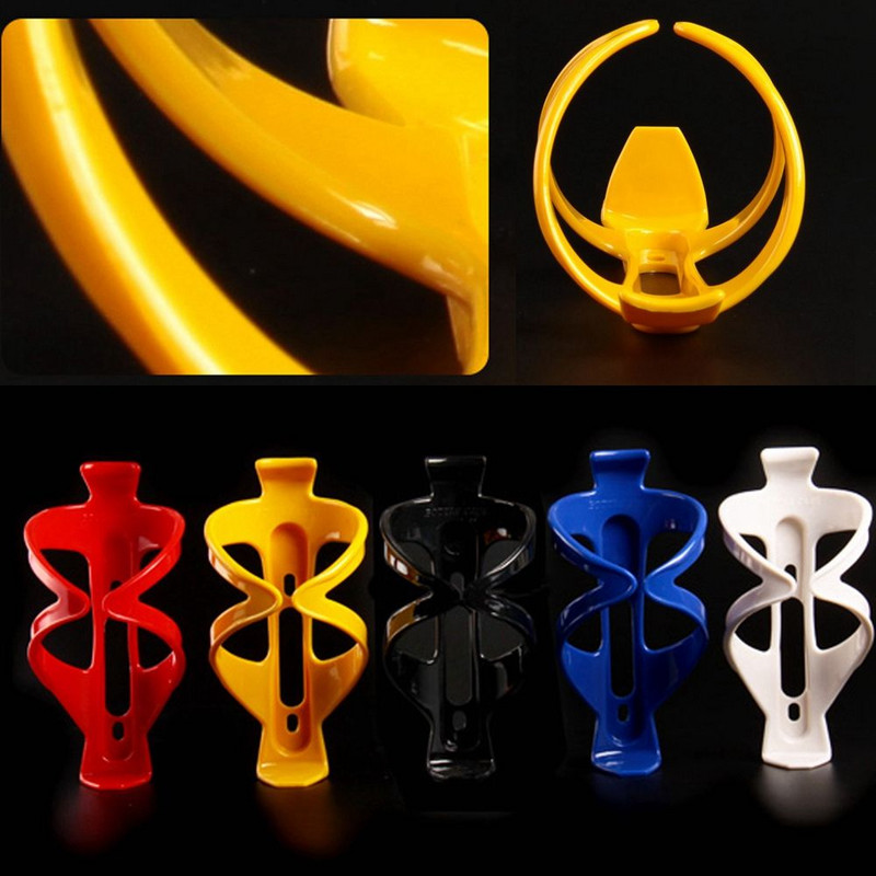 Velosipēdu pudeļu būri MTB ceļa velosipēda ūdens pudeļu turētājs Krāsains viegls velopudeļu kronšteins velosipēda aksesuārs