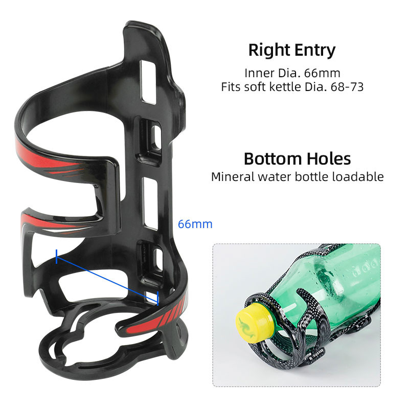 Deemount BKG-008 kerékpáros palacktartó 65 mm-es, beönthető MTB országúti kerékpáros sport polikarbonát kulacstartó tartó