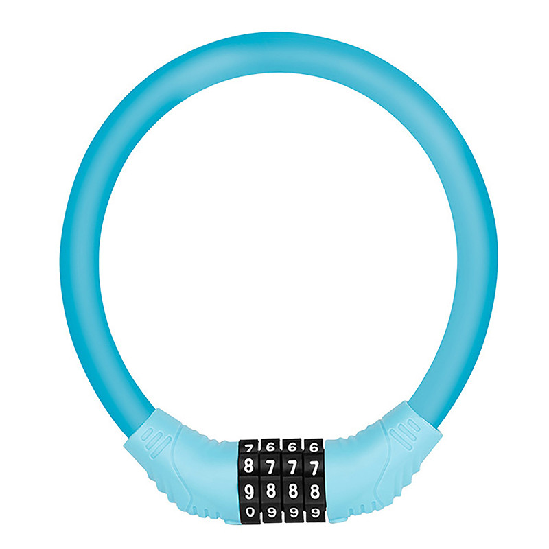 Biztonsági kerékpárzár 4 számjegyű, visszaállítható kombinált kábelzár kerékpár hegyi kerékpárhoz Quad Lock Lopásgátló motorkerékpár lakat