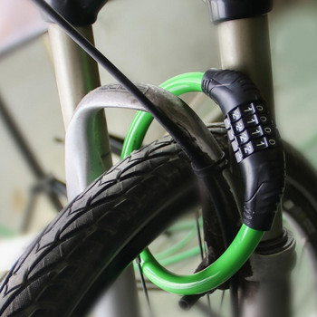Κλείδωμα κωδικού πρόσβασης ποδηλάτου 4 Ψηφιακός συνδυασμός κωδικού πρόσβασης Cycling Ασφάλεια ποδηλάτου Κλειδαριά αλυσίδας καλωδίων