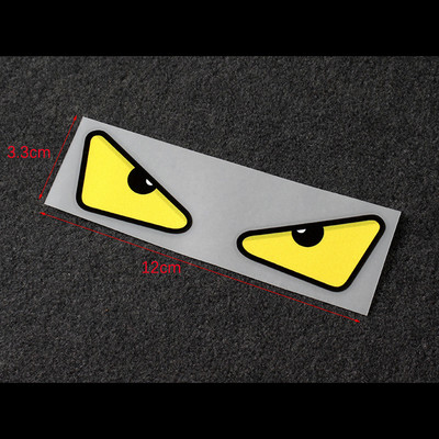 1PC Devil Eyes Αυτοκόλλητα φως φρένων αυτοκινήτου Κράνος αυτοκινήτου Πίσω παράθυρο Ηλεκτρικό αυτοκίνητο αντανακλαστικά αυτοκόλλητα μοτοσικλέτας