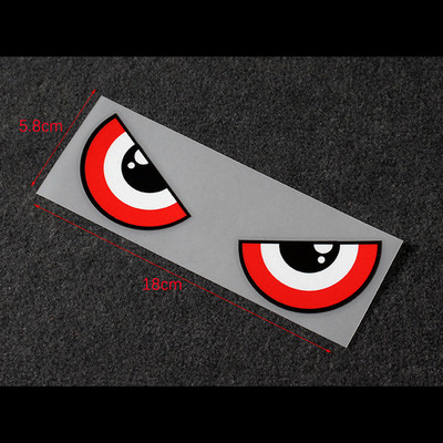 1PC Devil Eyes Αυτοκόλλητα φως φρένων αυτοκινήτου Κράνος αυτοκινήτου Πίσω παράθυρο Ηλεκτρικό αυτοκίνητο αντανακλαστικά αυτοκόλλητα μοτοσικλέτας
