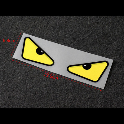 1PC Devil Eyes Αυτοκόλλητα φως φρένων αυτοκινήτου Κράνος αυτοκινήτου Πίσω παράθυρο Ηλεκτρικό αυτοκίνητο αντανακλαστικά αυτοκόλλητα μοτοσικλέτας
