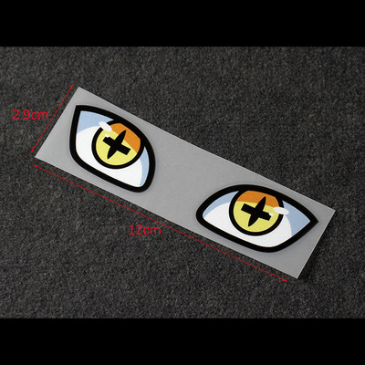 1PC Devil Eyes Αυτοκόλλητα φως φρένων αυτοκινήτου Κράνος αυτοκινήτου Πίσω παράθυρο Ηλεκτρικό αυτοκίνητο αντανακλαστικά αυτοκόλλητα μοτοσικλέτας