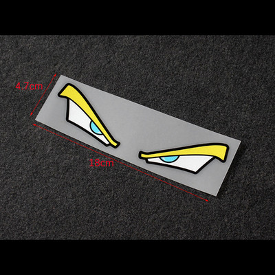 1PC Devil Eyes Αυτοκόλλητα φως φρένων αυτοκινήτου Κράνος αυτοκινήτου Πίσω παράθυρο Ηλεκτρικό αυτοκίνητο αντανακλαστικά αυτοκόλλητα μοτοσικλέτας