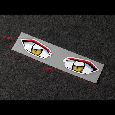 1PC Devil Eyes Αυτοκόλλητα φως φρένων αυτοκινήτου Κράνος αυτοκινήτου Πίσω παράθυρο Ηλεκτρικό αυτοκίνητο αντανακλαστικά αυτοκόλλητα μοτοσικλέτας