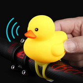 1 τμχ Cartoon Yellow Silica Gel Little Duck Bicycle Bells Shining Mountain Bike τιμόνι Φωτεινά αξεσουάρ Ιππασία Ποδηλασία