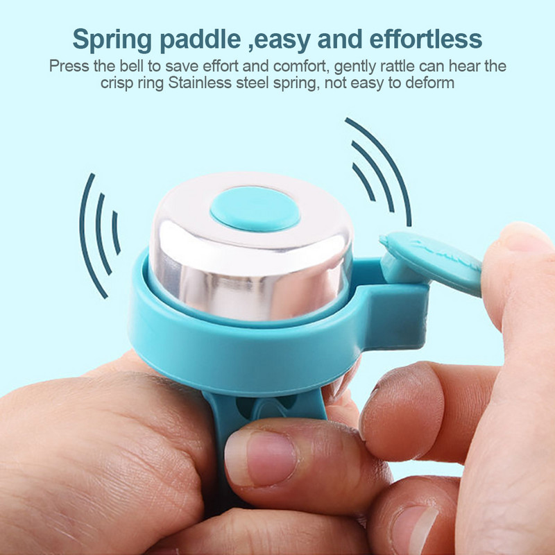 1 db többszínű gyerekeknek vicces kerékpár csengő kürtök kerékpár gyerekek lányok kerékpáros gyűrűs riasztó kormányhoz ötvözött műanyagok