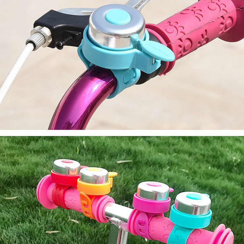 1 db többszínű gyerekeknek vicces kerékpár csengő kürtök kerékpár gyerekek lányok kerékpáros gyűrűs riasztó kormányhoz ötvözött műanyagok