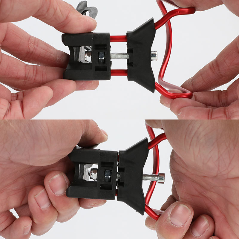 Kerékpár alumínium ötvözet vízforraló állvány L alumínium műanyag állítható vízforraló állvány Vízpohártartó Kerékpár kiegészítők Lovagló felszerelések