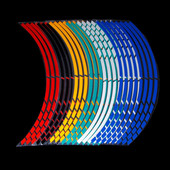 Autókerék-dekoráció Személyiség Kerékmatrica Fényvisszaverő Felni Tape Motorkerékpár matricák Gumiabroncscsíkok