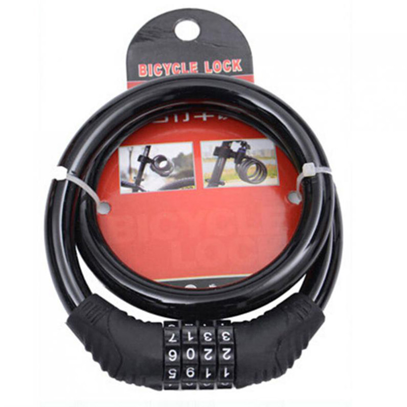 Kerékpár Négyjegyű jelszavas zár Lopásgátló zár Mountain Bike Lock Dead Fly Kerékpár felszerelés Elektromos motorkerékpár