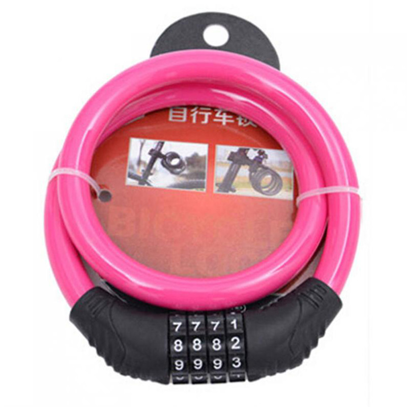 Kerékpár Négyjegyű jelszavas zár Lopásgátló zár Mountain Bike Lock Dead Fly Kerékpár felszerelés Elektromos motorkerékpár