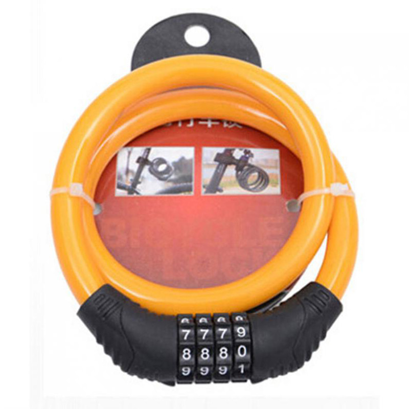 Kerékpár Négyjegyű jelszavas zár Lopásgátló zár Mountain Bike Lock Dead Fly Kerékpár felszerelés Elektromos motorkerékpár